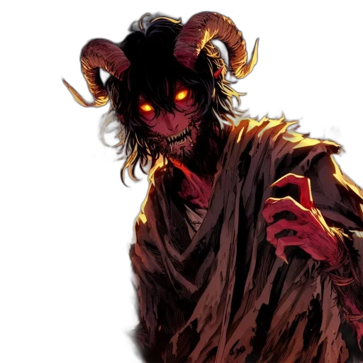 creature, mask, concept art, fantasy art, comic book art, intimidating, figure, reddish transparent PNG cut-out