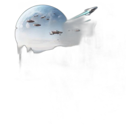 umbrella, mask, robot, creature, concept art, fantasy art, photorealistic, 3d render transparent PNG cut-out