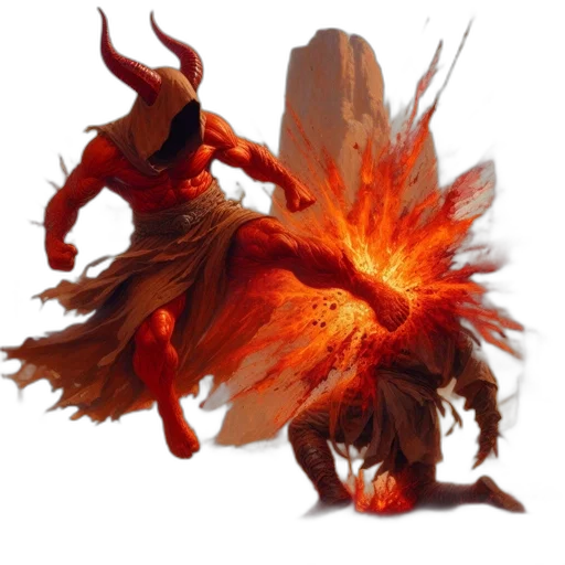 dragon, creature, mask, animal, concept art, fantasy art, 3d render, fire transparent PNG cut-out