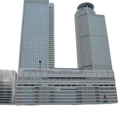 building, robot, 3d render, photorealistic, concept art, city street, modern, cityscape transparent PNG cut-out