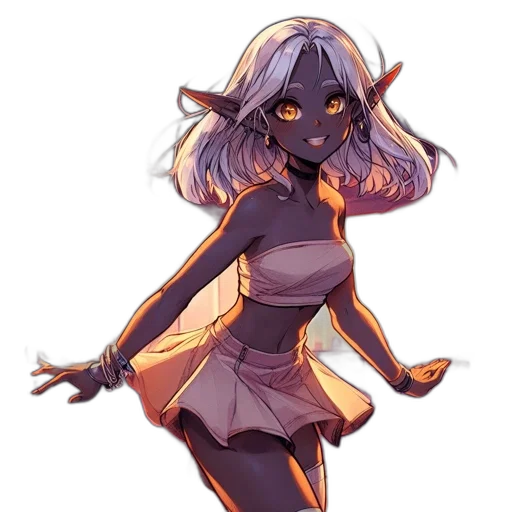 staff, creature, mask, dress, anime, concept art, fantasy art, pixel art transparent PNG cut-out