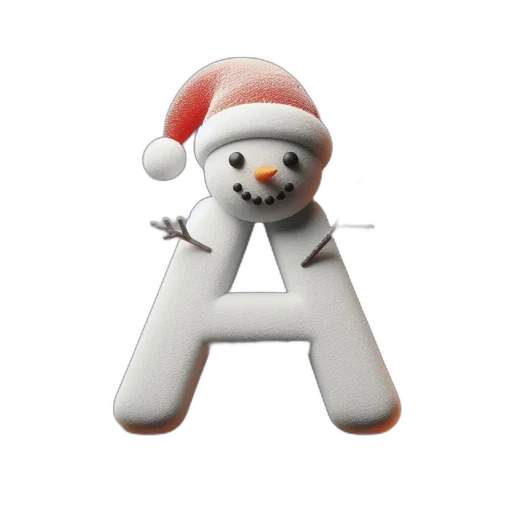 animal, robot, 3d render, pixel art, festive, textured, capital, snowman transparent PNG cut-out