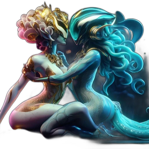 dragon, creature, fantasy art, concept art, pixel art, vaporwave, underwater, outer space transparent PNG cut-out