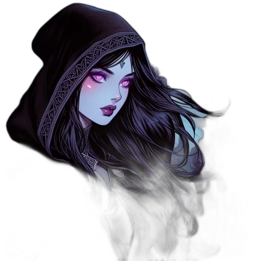 mask, face, creature, hat, fantasy art, concept art, watercolor, comic book art transparent PNG cut-out