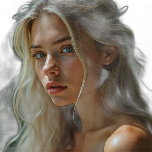 face, dragon, crown, hair, photorealistic, fantasy art, oil painting, watercolor transparent PNG cut-out