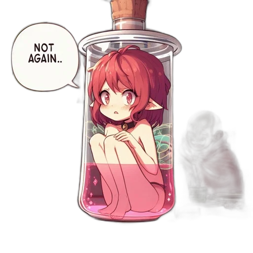 bottle, dress, weapon, creature, anime, pixel art, watercolor, concept art transparent PNG cut-out