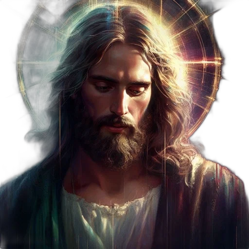 photorealistic, fantasy art, concept art, man, long, hair, beard, depicted transparent PNG cut-out