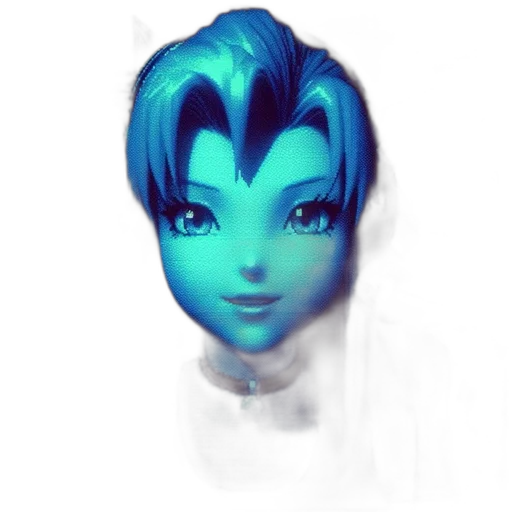 face, mask, staff, crown, vaporwave, fantasy art, 3d render, photorealistic transparent PNG cut-out