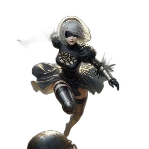 staff, weapon, robot, sword, concept art, fantasy art, 3d render, comic book art transparent PNG cut-out