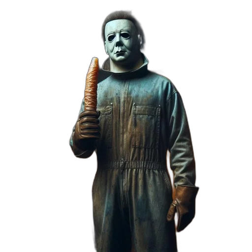 staff, food, mask, face, concept art, pixel art, photorealistic, 3d render transparent PNG cut-out