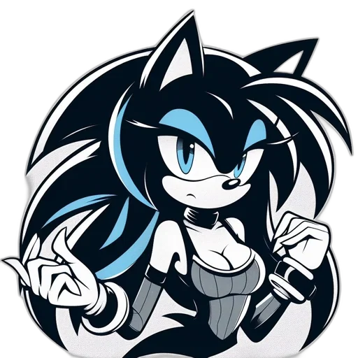 staff, cartoon, anime, pixel art, comic book art, monochrome, blue, dark transparent PNG cut-out