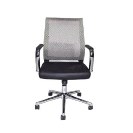 furniture, staff, 3d render, black, office, chair, mesh, backrest transparent PNG cut-out