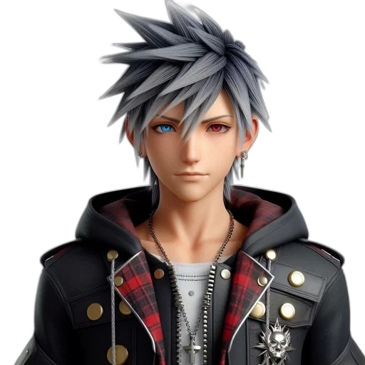 jacket, 3d render, concept art, photorealistic, fantasy art, modern, edgy, character transparent PNG cut-out