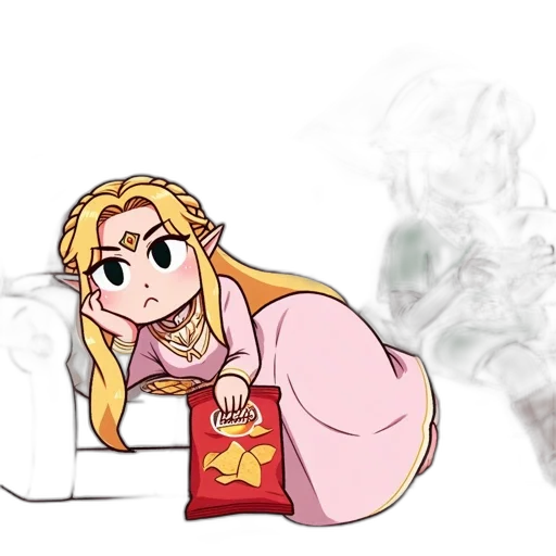 dress, food, anime, concept art, cartoon, pixel art, fire, two transparent PNG cut-out