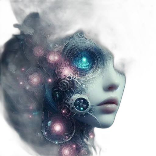 mask, robot, face, creature, fantasy art, concept art, photorealistic, cyberpunk transparent PNG cut-out