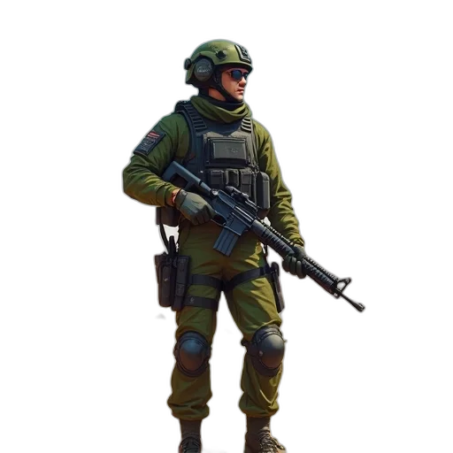 weapon, staff, jacket, animal, concept art, pixel art, 3d render, fantasy art transparent PNG cut-out