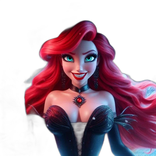 crown, fantasy art, 3d render, concept art, comic book art, illustrated, witch, character transparent PNG cut-out