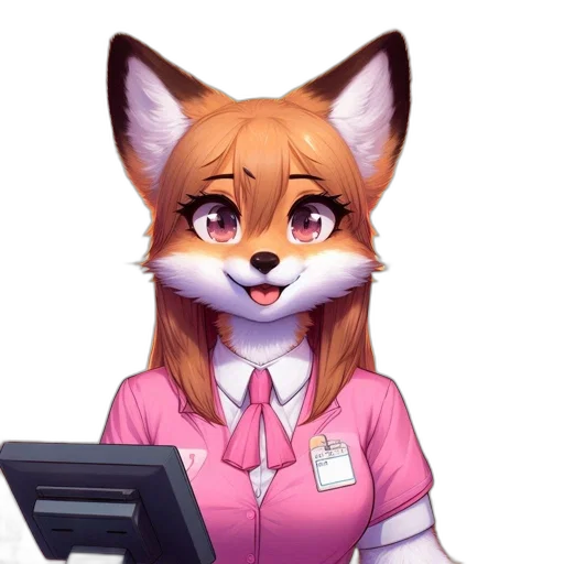 staff, animal, face, robot, pixel art, concept art, fantasy art, 3d render transparent PNG cut-out