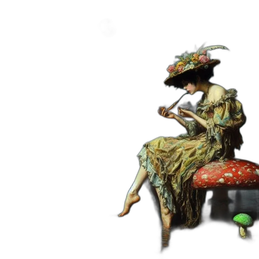 furniture, dragon, hat, robot, concept art, fantasy art, 3d render, outer space transparent PNG cut-out