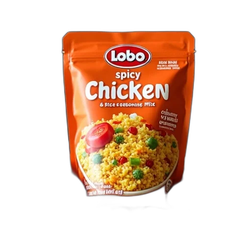 food, person, holding, bag, lobo, brand, spicy, chicken transparent PNG cut-out