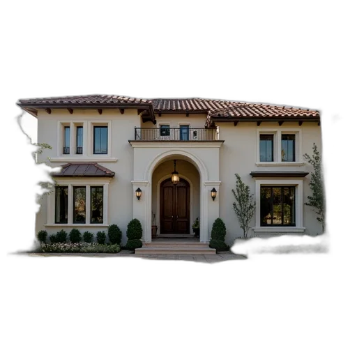 building, 3d render, photorealistic, earth tones, mediterranean, style, home, rancho transparent PNG cut-out