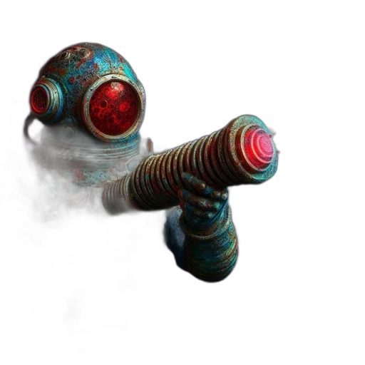 staff, weapon, robot, sword, concept art, 3d render, fantasy art, cyberpunk transparent PNG cut-out