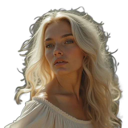 hair, face, crown, jewelry transparent PNG cut-out