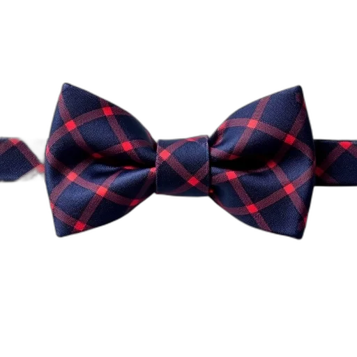 crown, hat, navy, blue, bow, tie, red, plaid transparent PNG cut-out