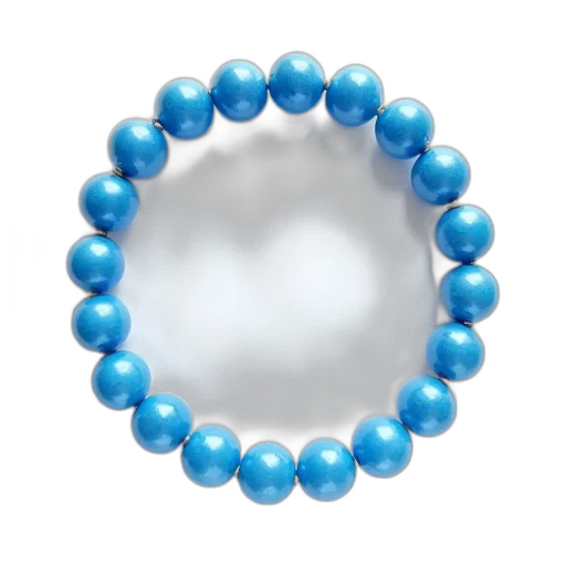 jewelry, crown, blue, circular, arrangement, beads, placed, white transparent PNG cut-out