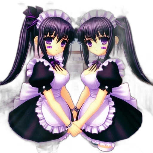 dress, anime, pixel art, 3d render, fantasy art, dark, monochrome, two transparent PNG cut-out