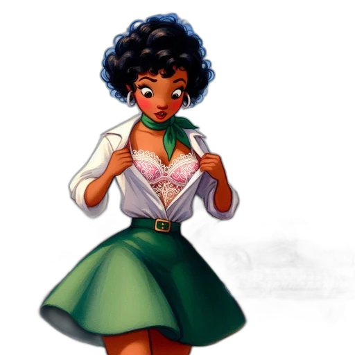 dress, concept art, cartoon, comic book art, fantasy art, green, artwork, woman transparent PNG cut-out