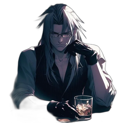 bottle, face, jacket, creature, concept art, cyberpunk, watercolor, pixel art transparent PNG cut-out