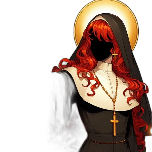 staff, dress, crown, concept art, fantasy art, pixel art, comic book art, red transparent PNG cut-out