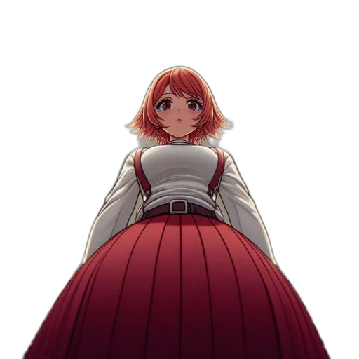 dress, crown, staff, sword, anime, pixel art, concept art, 3d render transparent PNG cut-out