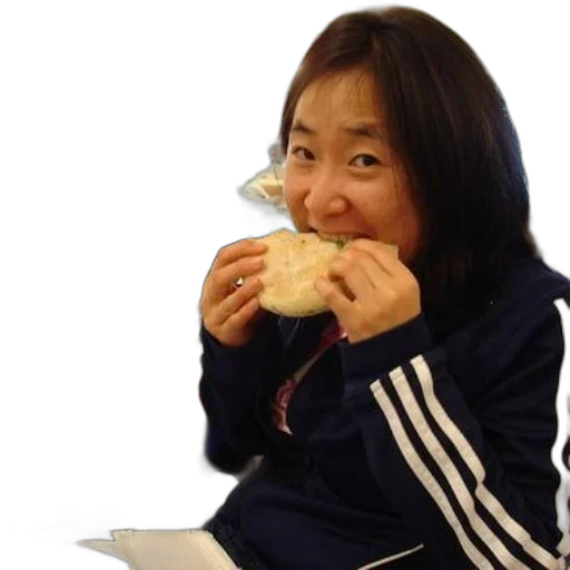 food, jacket, staff, creature, photorealistic, woman, blue, adidas transparent PNG cut-out