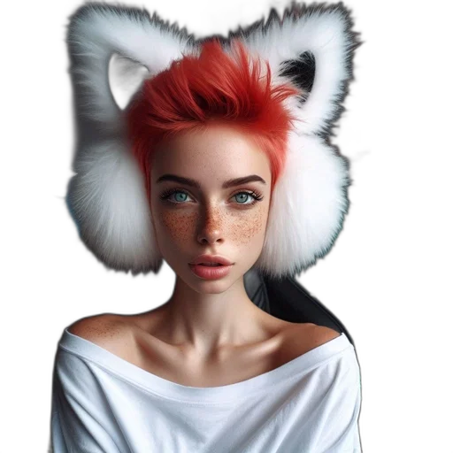 mask, hat, creature, animal, fantasy art, photorealistic, concept art, cyberpunk transparent PNG cut-out