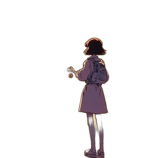 jacket, dress, robot, staff, concept art, watercolor, pixel art, cartoon transparent PNG cut-out