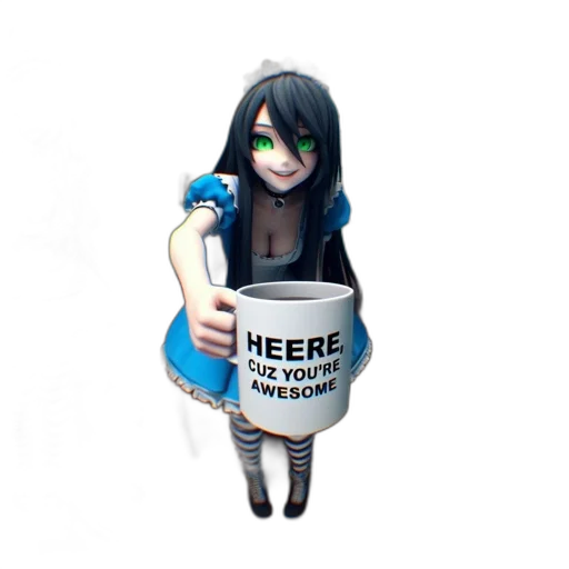 bottle, robot, creature, 3d render, concept art, pixel art, anime, animated transparent PNG cut-out