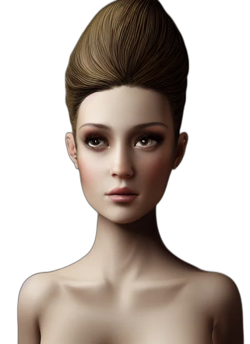 crown, hair, face, jewelry transparent PNG cut-out