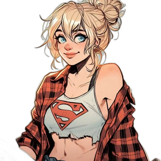 comic book art, cartoon, concept art, anime, colorful, animated, female, character transparent PNG cut-out