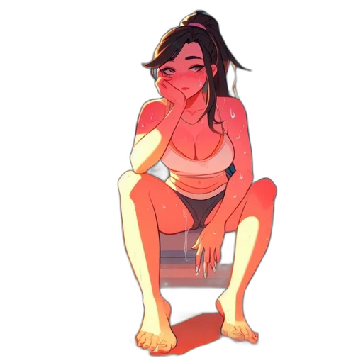 dress, staff, concept art, pixel art, cartoon, watercolor, neon lights, fire transparent PNG cut-out