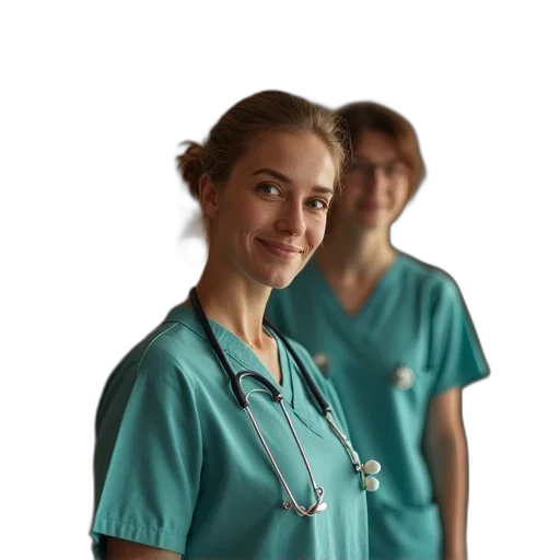staff, face, photorealistic, nurse transparent PNG cut-out