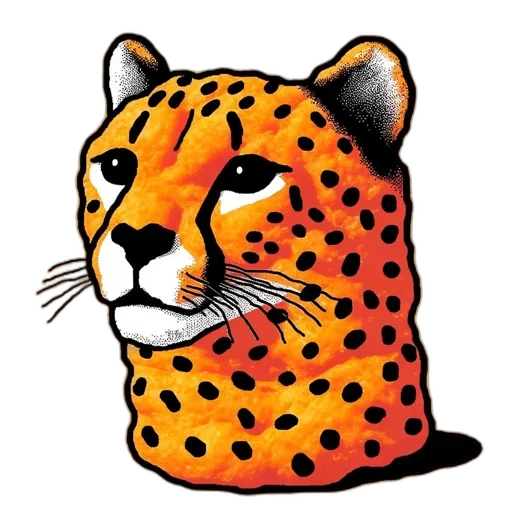 animal, crown, concept art, pixel art, watercolor, cartoon, bold, vibrant transparent PNG cut-out