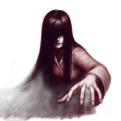 hair, creature, face, mask, concept art, fantasy art, photorealistic, comic book art transparent PNG cut-out