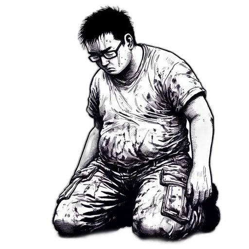 creature, animal, staff, face, comic book art, concept art, pencil sketch, photorealistic transparent PNG cut-out