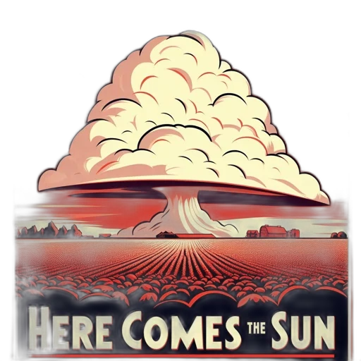 hat, concept art, outer space, fire, sunset, vintage-styled, poster, features transparent PNG cut-out