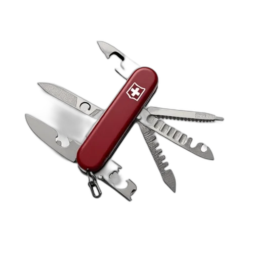 weapon, staff, jewelry, 3d render, swiss, army, knife, tools transparent PNG cut-out