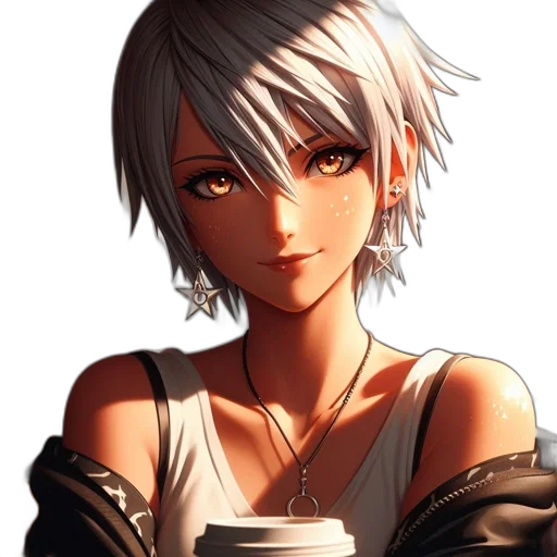 face, robot, staff, weapon, anime, pixel art, fantasy art, photorealistic transparent PNG cut-out