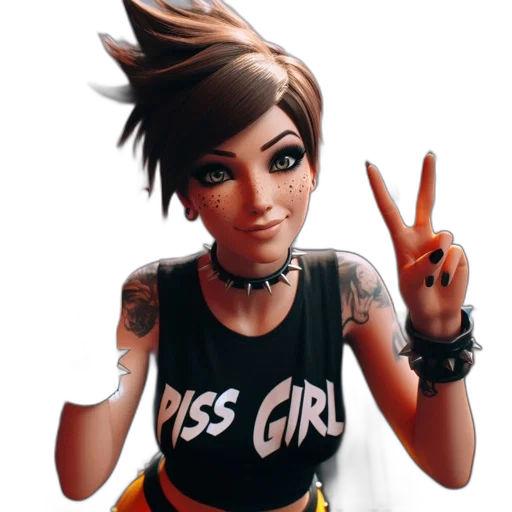 dress, face, staff, concept art, cartoon, 3d render, cyberpunk, animated transparent PNG cut-out