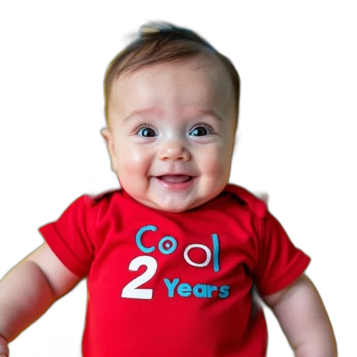 face, photorealistic, 3d render, baby, lying, colorful, playmat, blue transparent PNG cut-out